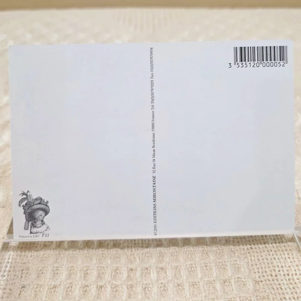 1999 Les Chapeaux Fous au XVIII French Hat Fashion Editions Mirontaine Postcard